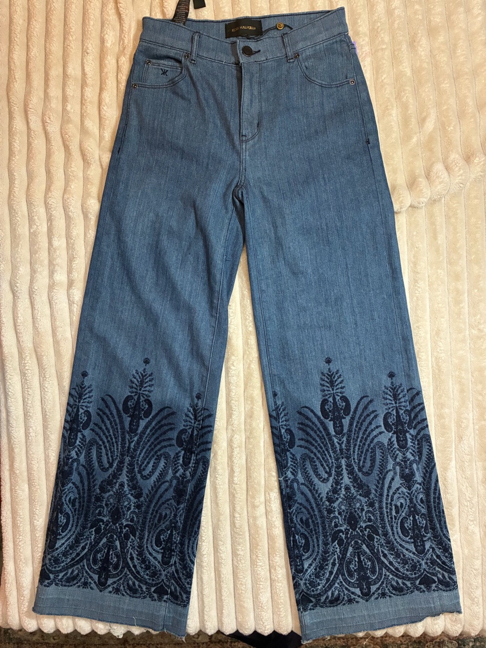 NWT Kobi Halperin Shira Wide-Leg Jeans | Size 24 | Indigo